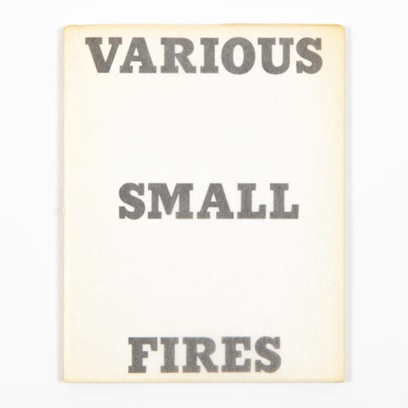 Ed Ruscha, Various Small Fires and Milk