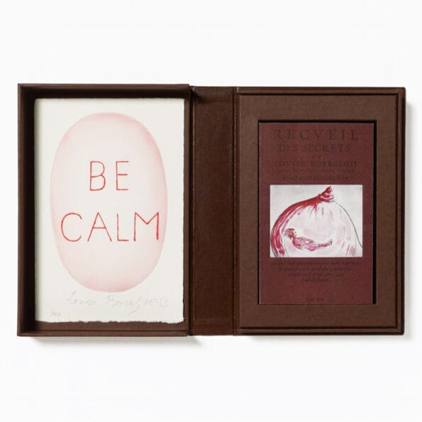 Louise Bourgeois, Be Calm (from Recueil des Secrets)